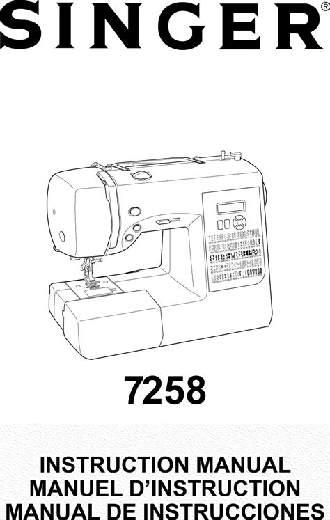 singer sewing machine user manual